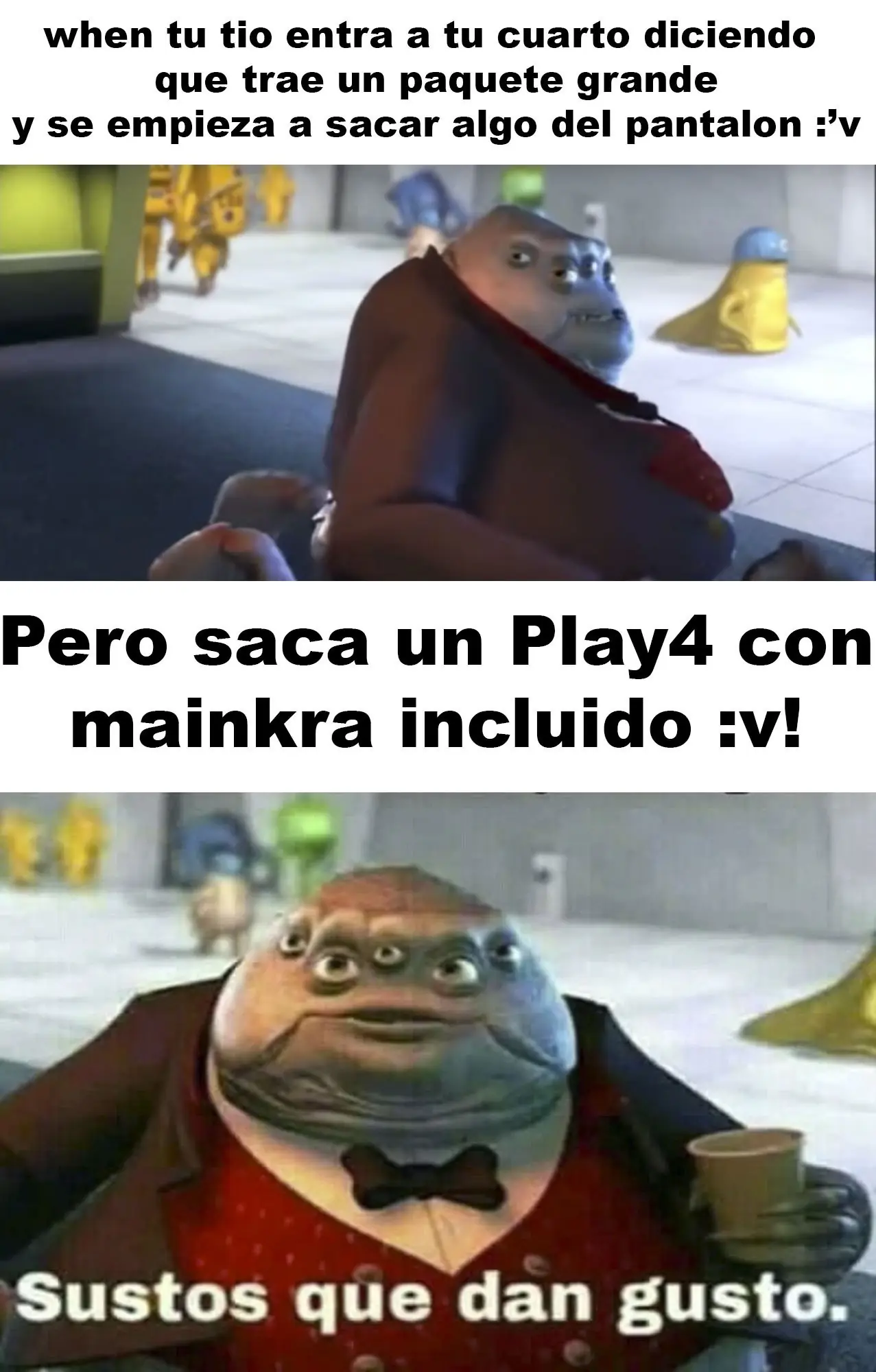 El meme del momento "Sustos que dan gustos"