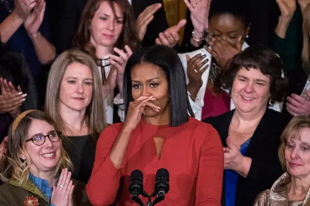 Michelle Obama se despidió entre lágrimas