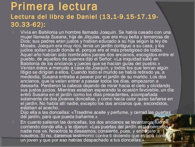 Lecturas y Liturgia del 23 de Marzo de 2015