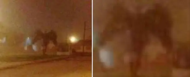 Fotografían un demonio por las calles de Phoenix en Año Nuev