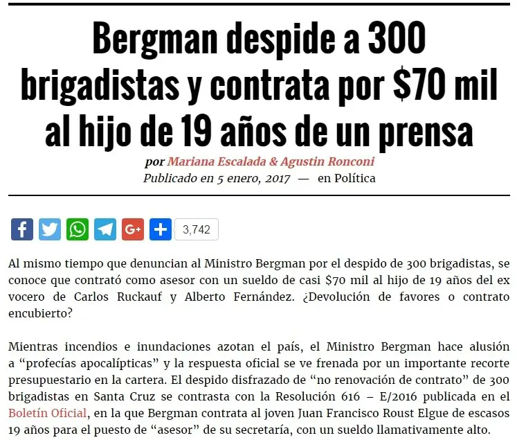 ministro de medio ambiente
