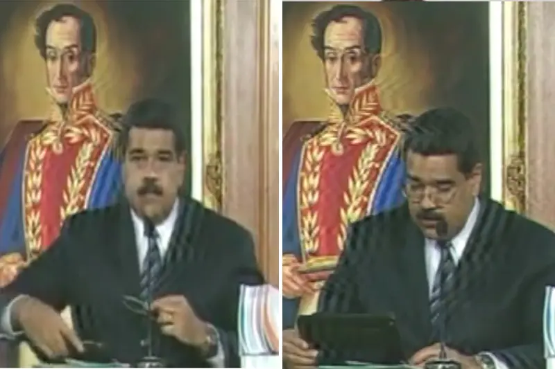 Maduro demostro lo socialista que es Usando un "IPad"
