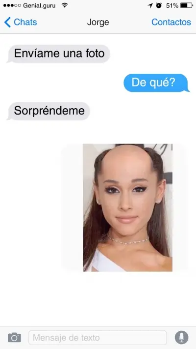 Mensajes de texto con un giro inesperado