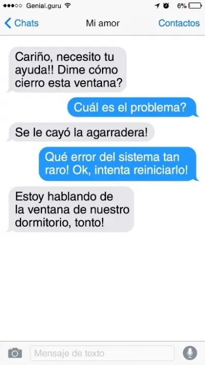Mensajes de texto con un giro inesperado