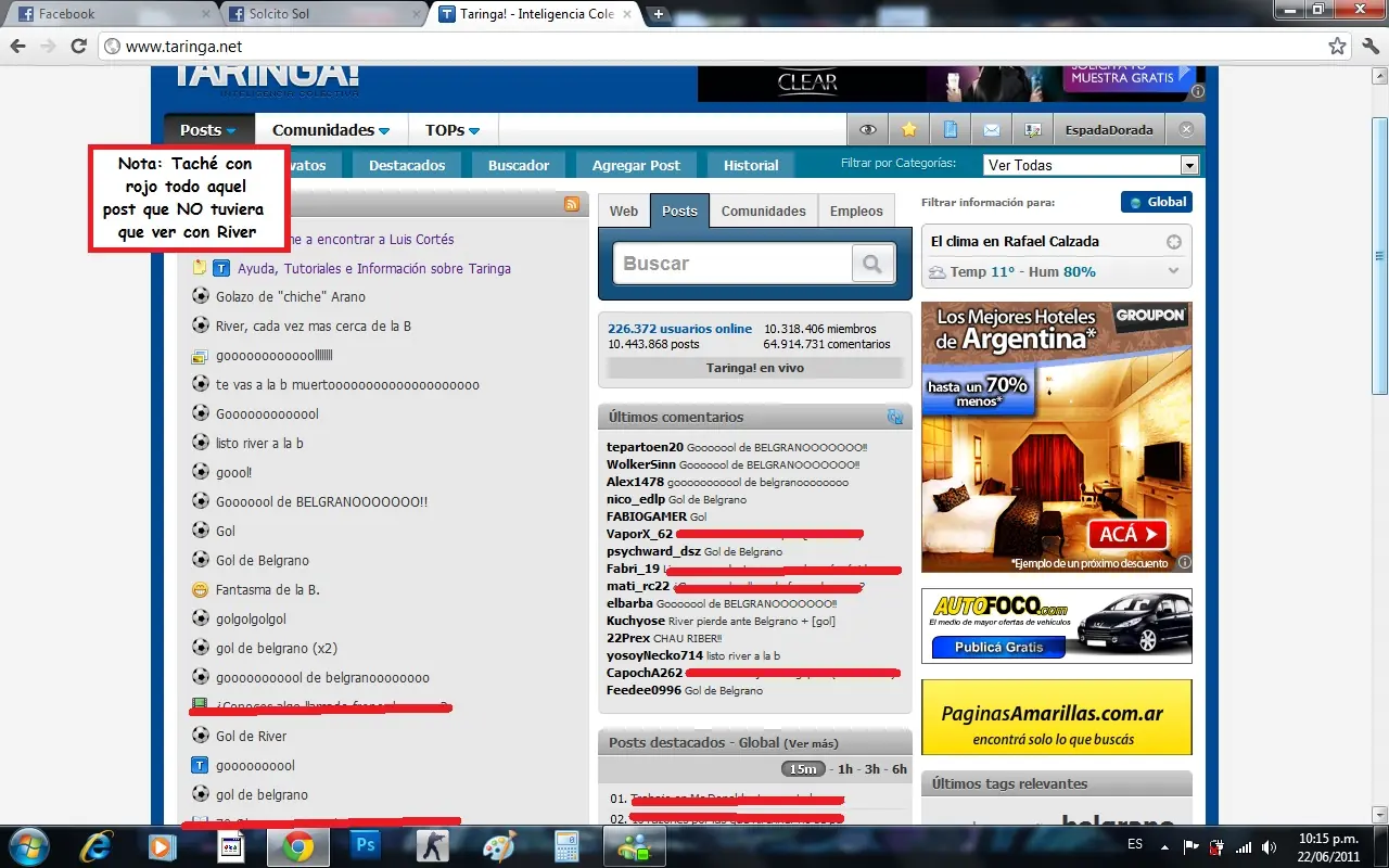Te acordás cuando Taringa era un sitio para bajar cosas