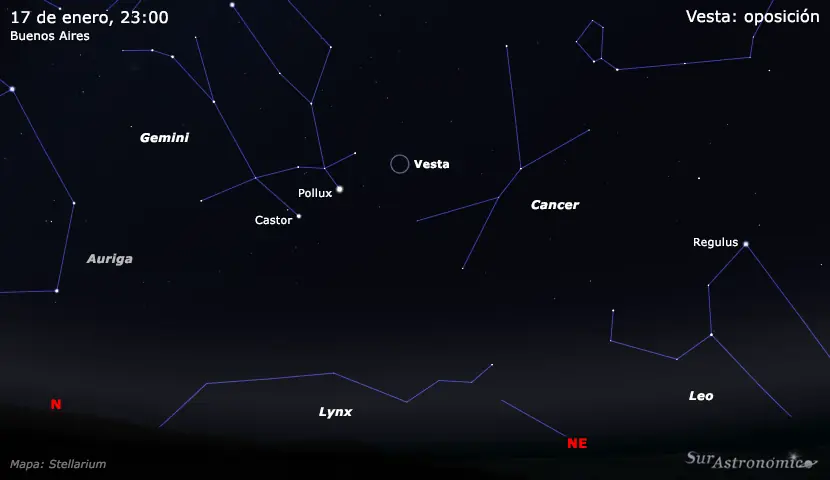 Asteroide Vesta de 530k m llega en 3 días