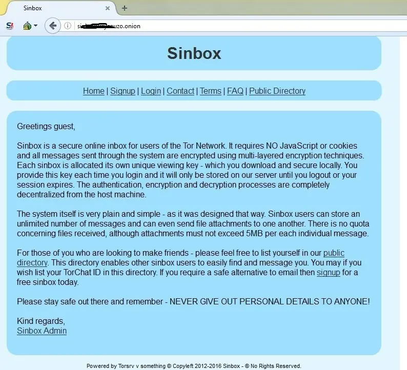 deep web links