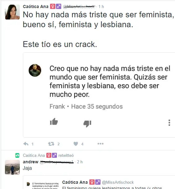 Feminazi triggereada acosa usuarios de YT