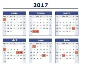 calendario 2017