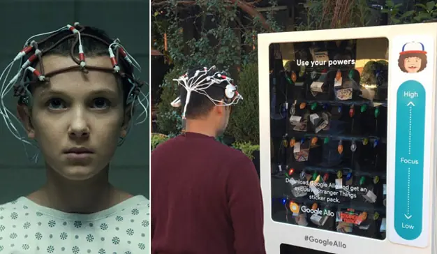 Netflix promociona Stranger Things con una máquina