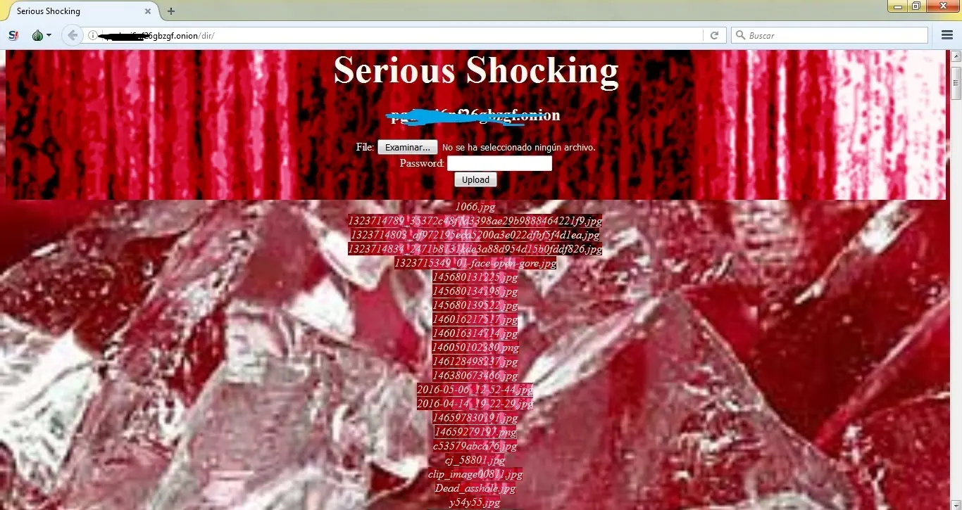 Especial páginas crudas y grotescas de la deep web, capturas