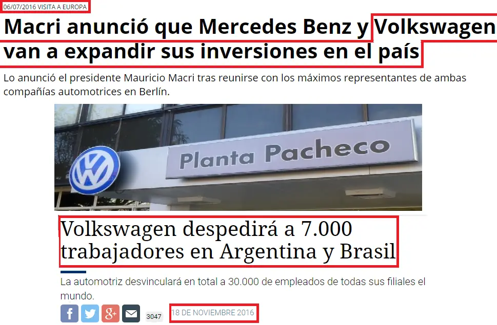 [Pruebas] Desmiento que Argentina comenzó a recuperarse