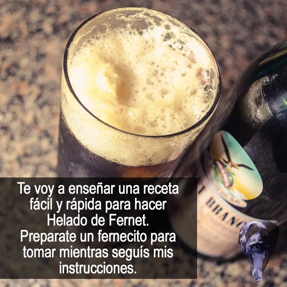 Helado de Fernet Branca