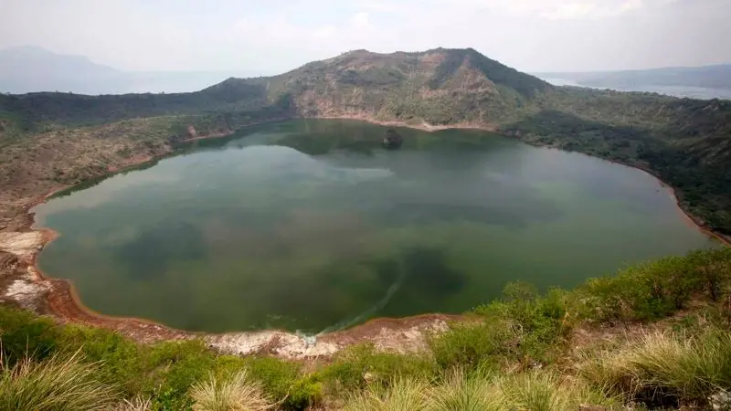 La isla en el lago de una isla en un lago de la isla.