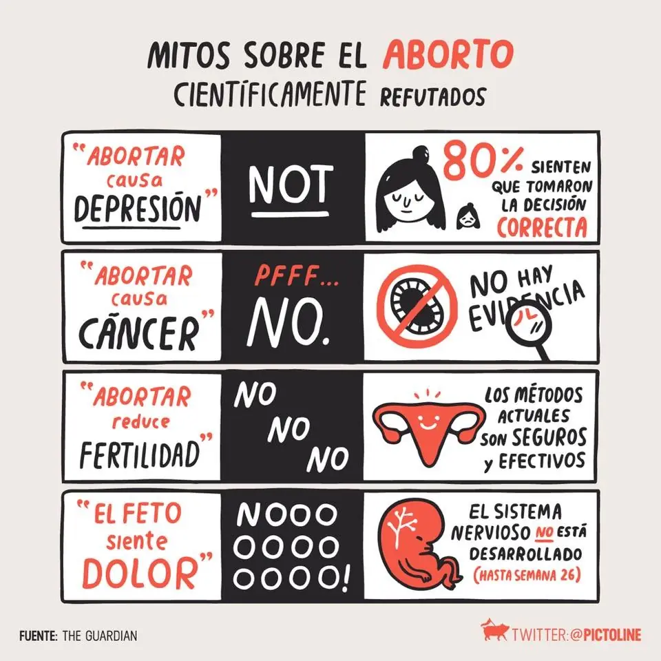 10 Mitos sobre aborto!! no te dejes engañar.