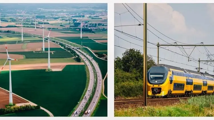 el primer país del mundo con trenes 100% eólicos