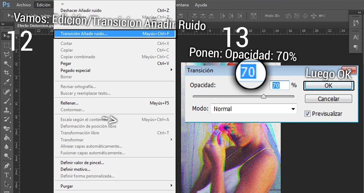 Photoshop aprende a hacer efecto paso a paso