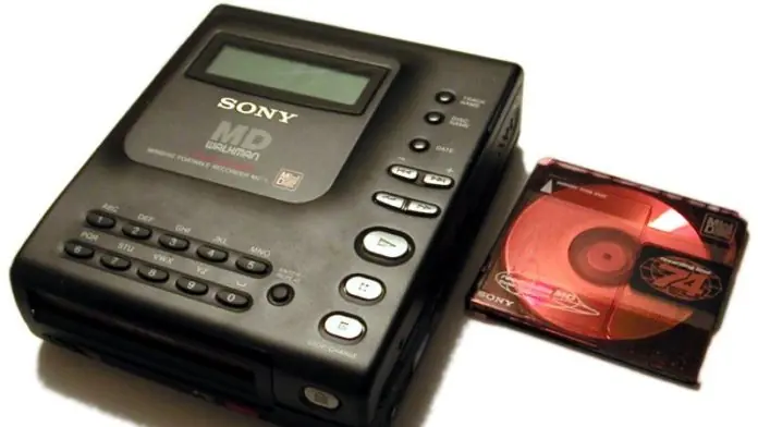 Los Mini Discs de Sony