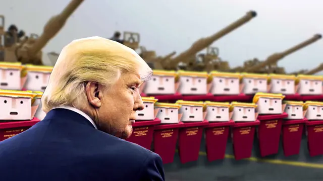 Alguien encontró un basurero igualito a Trump