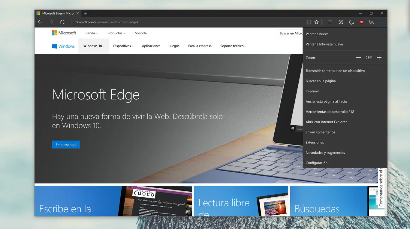 Trucos y extensiones para aprovechar Edge al máximo