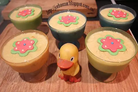 Flan casero de piña y boniato