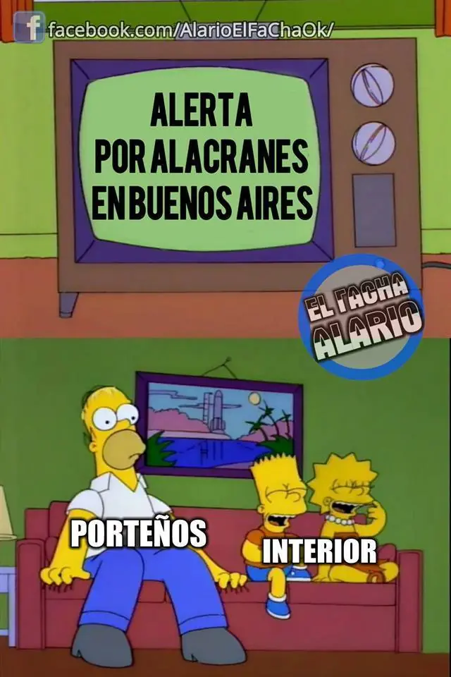 Porteños vs Provincianos (Memes de los simpsons)