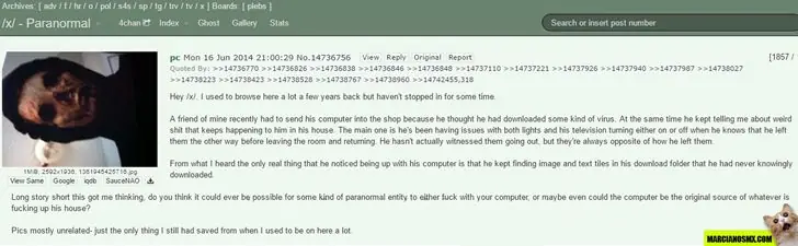 El caso más aterrador de 4Chan. imperdible