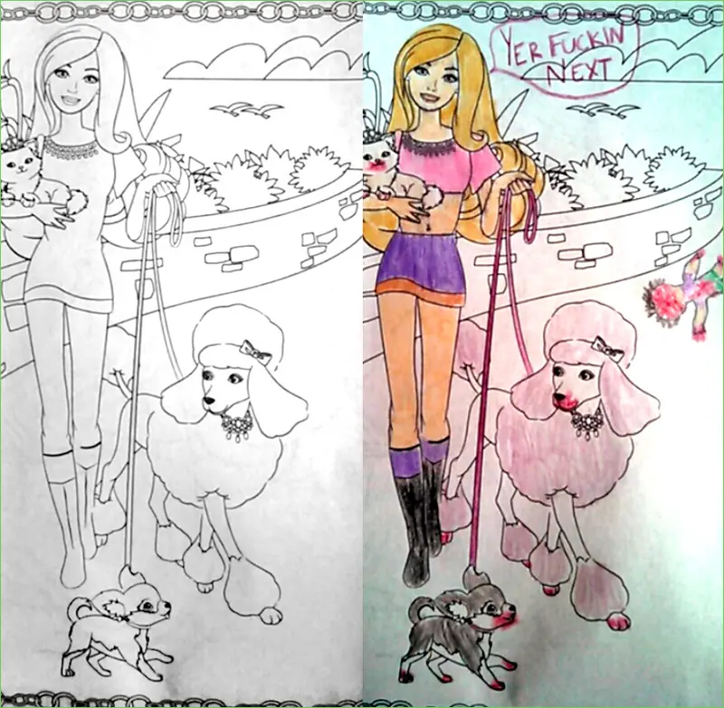 Dibujos de niños coloreados por profesionales? Parte 2
