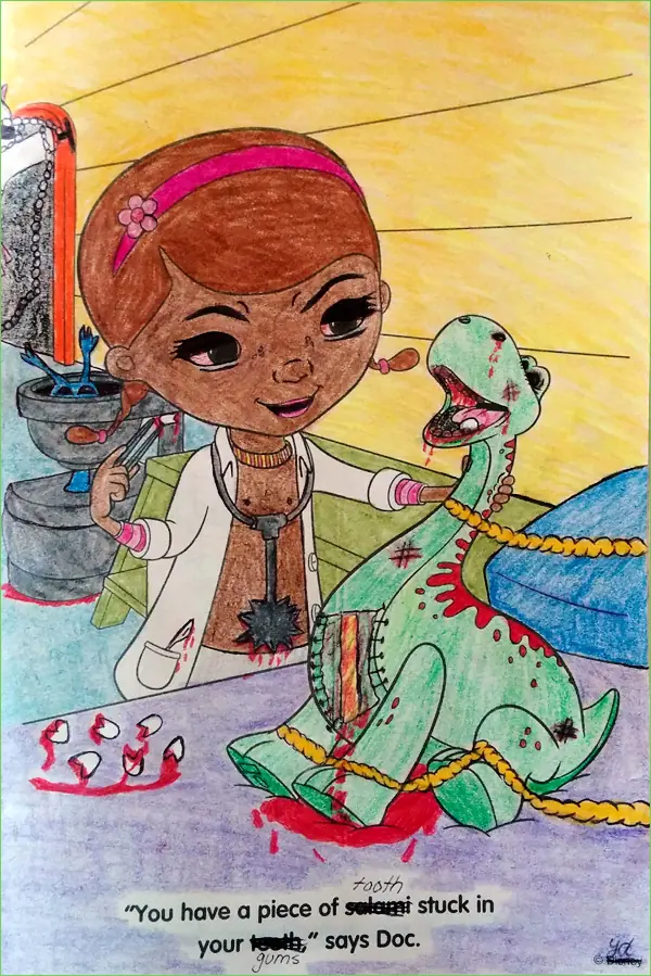 Dibujos de niños coloreados por profesionales? Parte 2