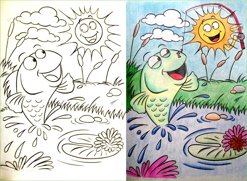 Dibujos de niños coloreados por profesionales? Parte 2