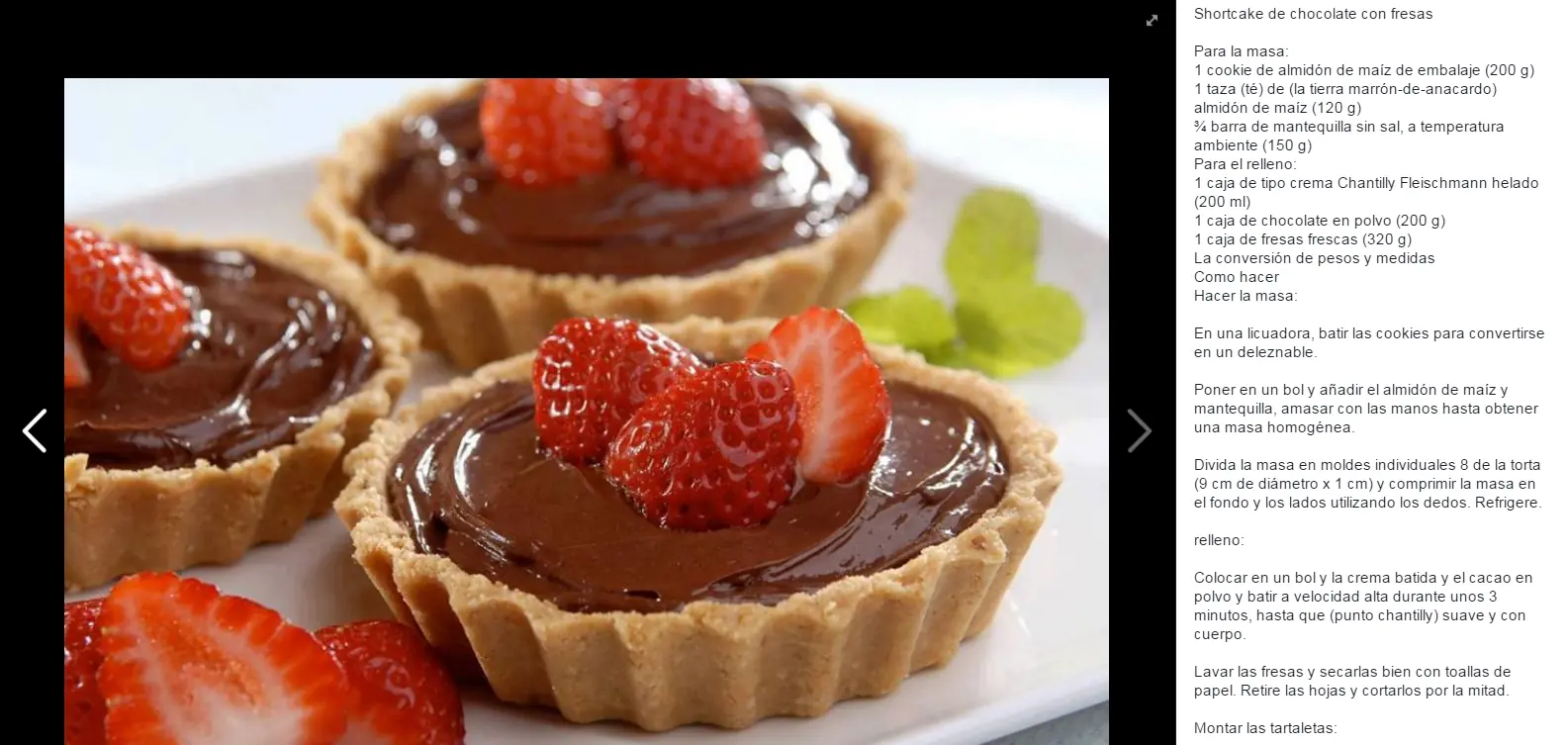 Recetas para Postres