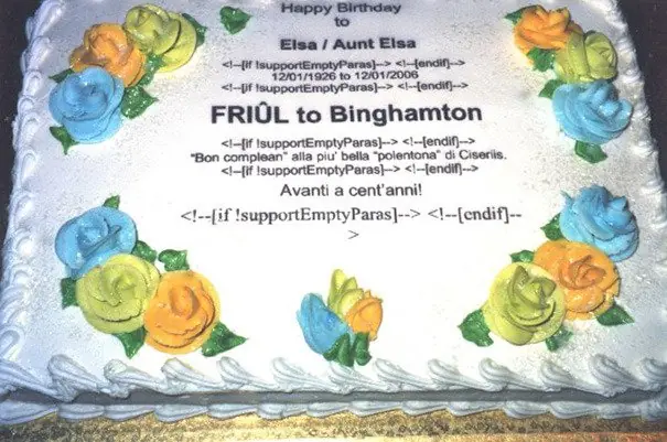 Pasteleros que decoraron la torta muy literalmente