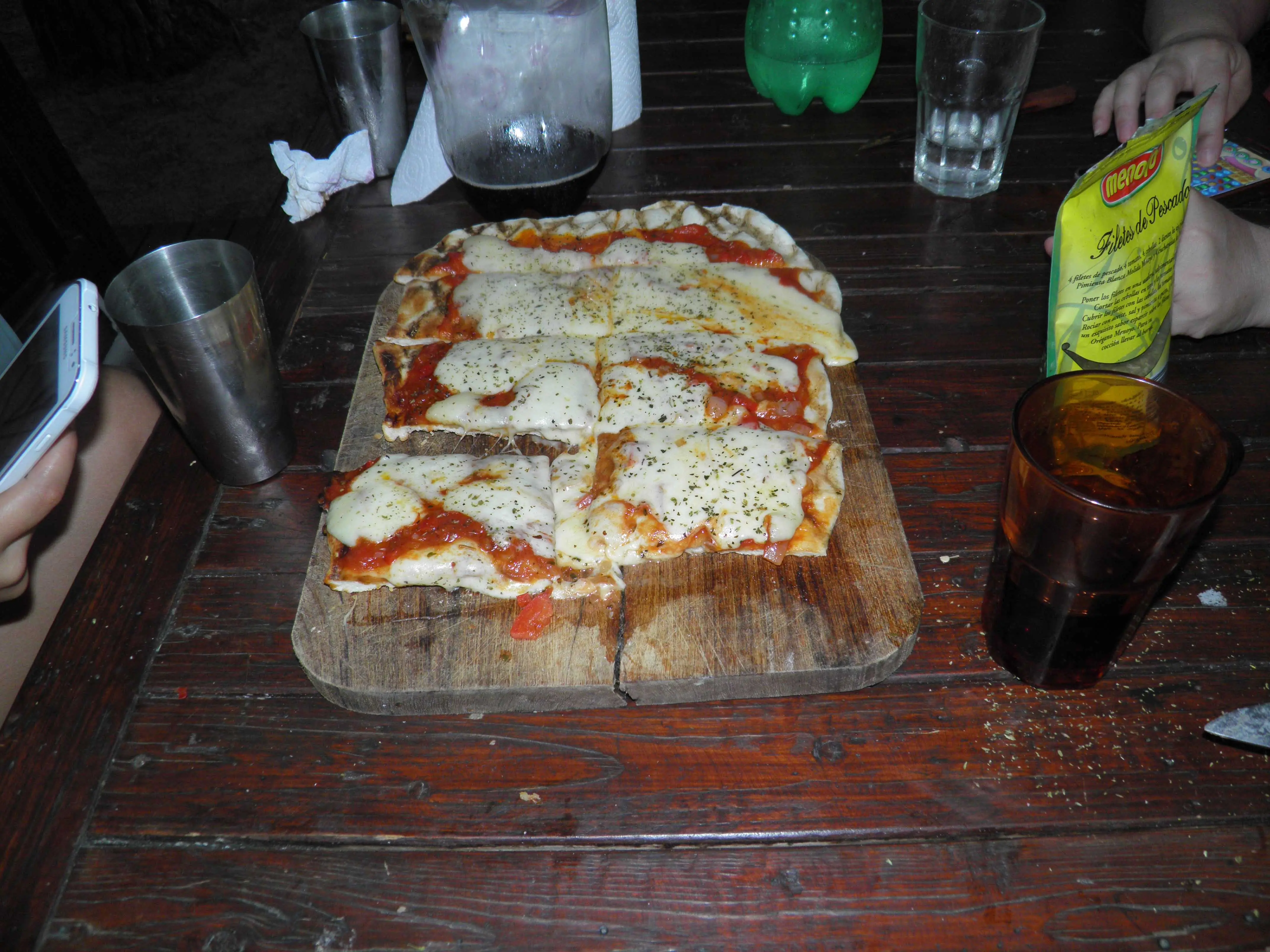 pizza a la parrilla fotoreceta
