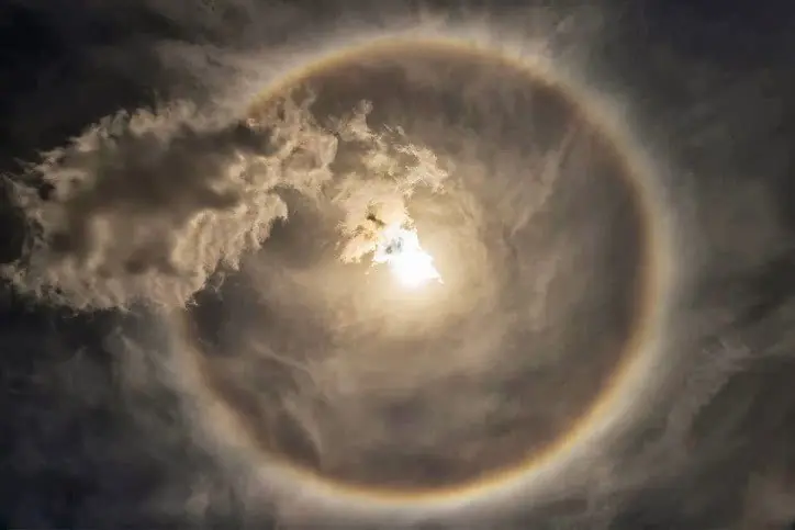 Halos de Sol y Luna