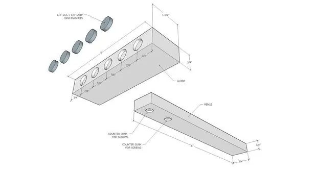 Como hacer una Guía magnética manual de 90 ° Como hacer una Guía magnética manual de 90 °