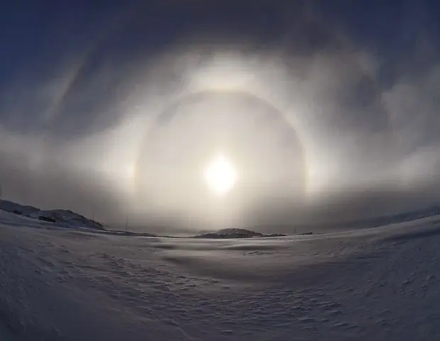 Halos de Sol y Luna