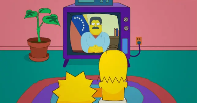 Los Simpsons predicen comunismo en Venezuela hasta el 2100