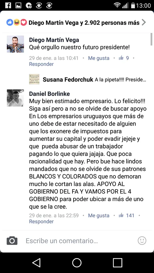 Edgardo Novick hace campaña falsa y lo descubro