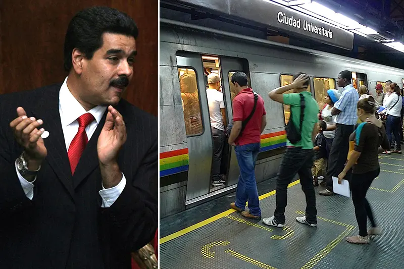 Ahoras los discursos de Maduro lo ponen en el metro!!!