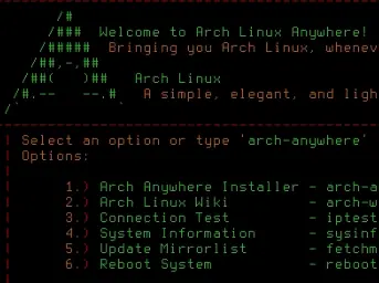 Instalación Arch Linux paso a paso con Arch Linux Anywhere
