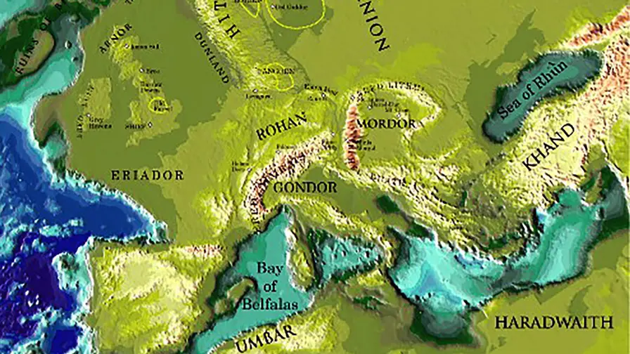 ¿En qué lugares se basa la Tierra Media de J.R.R. Tolkien?