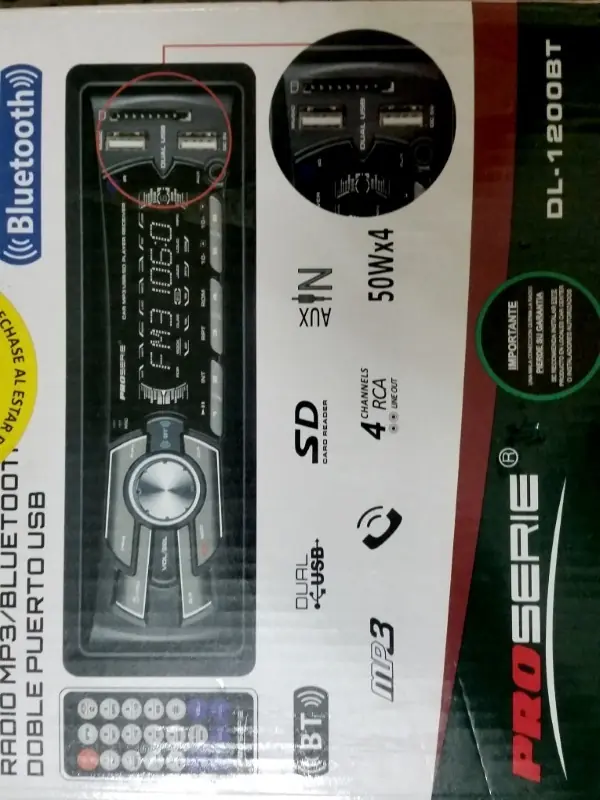 Manual autoradio PROSERIE DL-1200BT