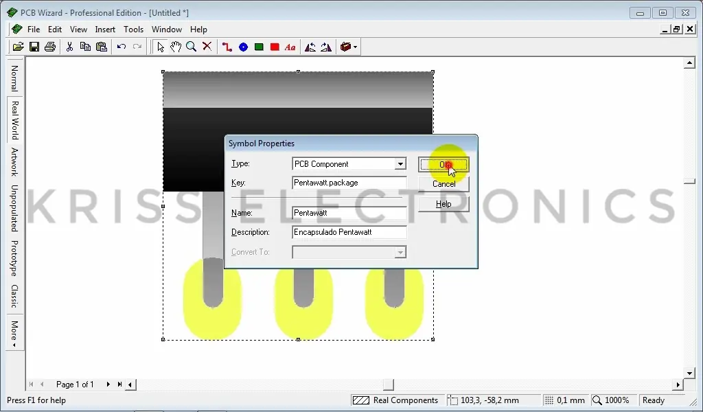 COMPONENTE EN PCB WIZARD