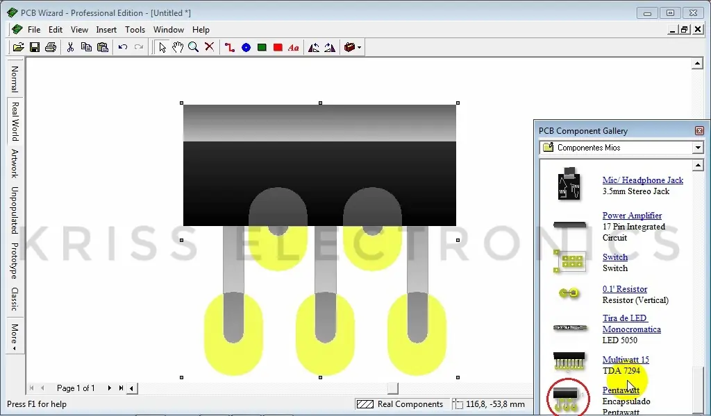Crea Tus Propios Componentes en PCB Wizard..!