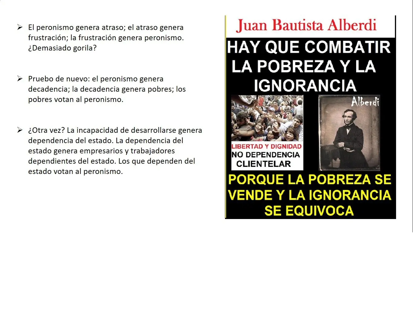 Peronismo, el fascismo adoctrinador y la resaca Kirchnerista