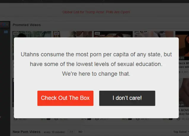Pagina Porno educara a Utah, pues no hay educación sexual