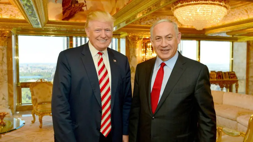 Netanyahu se reúne con Trump en la casa blanca.
