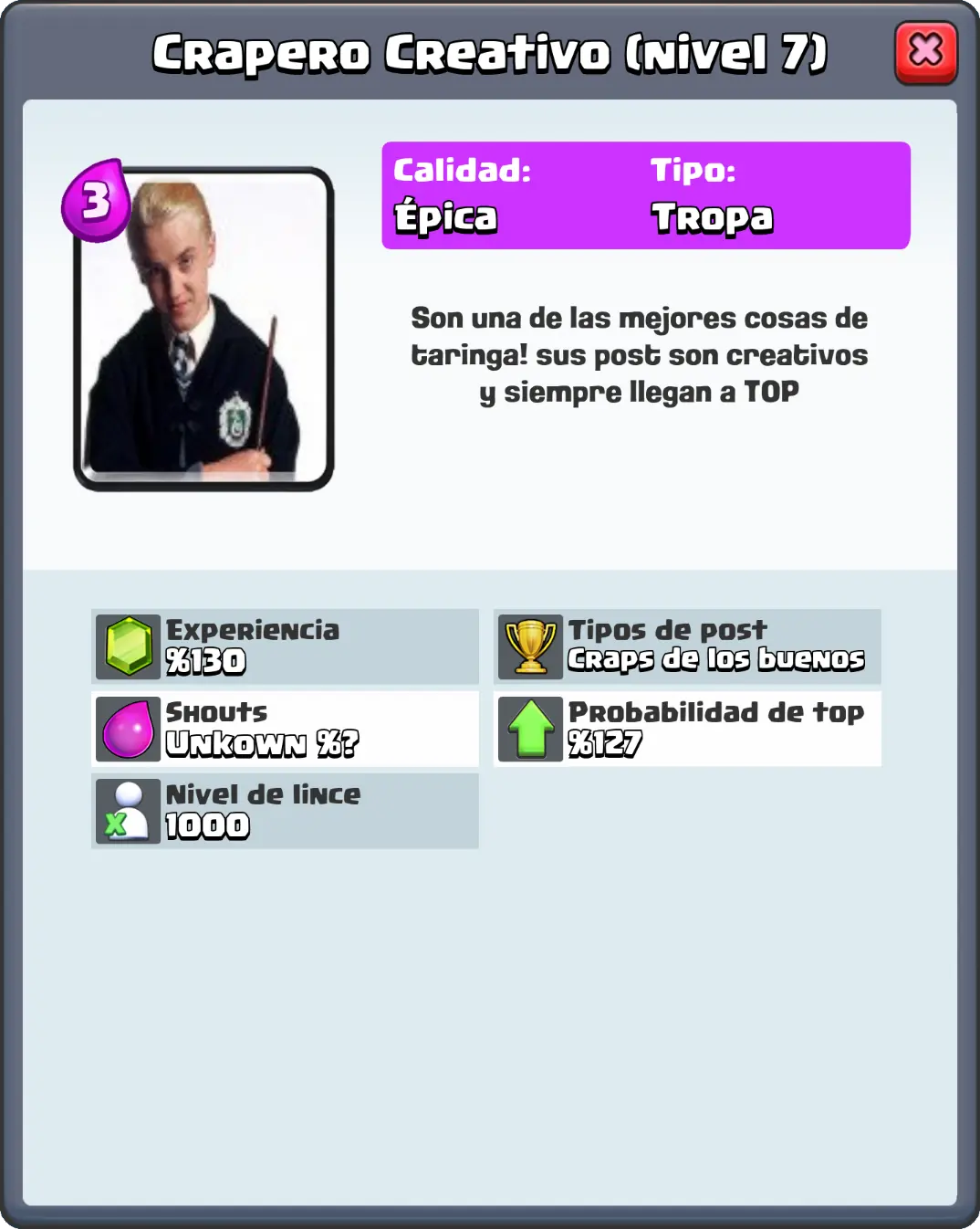 Tipos De Taringeros En Clash Royale #1