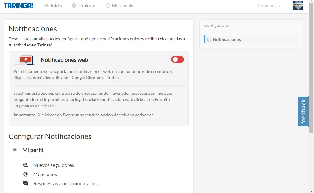 Estoy en la V7 y te lo muestro