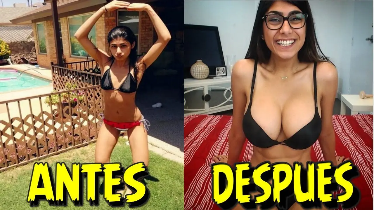 Así se veía Mia Khalifa antes de sus implantes